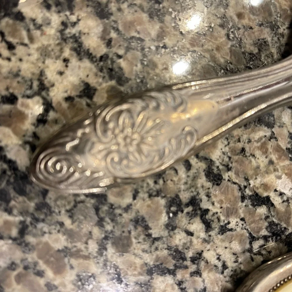 Elegant Silver Vanity Set